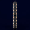 2.53CT BLACK DIAMOND 14KT ROSE GOLD 3D ROUND ETERNITY WEDDING ANNIVERSARY RING