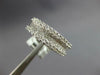 WIDE 1.41CT DIAMOND 18KT WHITE GOLD ROUND & PRINCESS MULTI ROW ANNIVERSARY RING