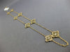 ESTATE .20CT DIAMOND 14KT YELLOW GOLD 3D FLOWER BY THE YARD ETOILE LOVE NECKLACE