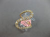 ESTATE LARGE .82CT DIAMOND 14KT YELLOW GOLD 3D CLASSIC MULTI WAVE SWIRL FUN RING