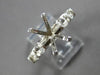 LARGE .72CT DIAMOND 18KT WHITE GOLD 3D 6 PRONG SEMI MOUNT ENGAGEMENT RING #27793