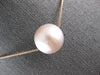 ESTATE LARGE AAA PINK SOUTH SEA PEARL 18K ROSE GOLD 3D CLASSIC FLOATING NECKLACE