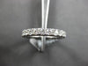 1.11CT DIAMOND 18K WHITE GOLD ROUND SHARED PRONG 3MM 3/4TH ETERNITY WEDDING RING