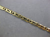ESTATE LONG 14KT YELLOW GOLD 3D HANDCRAFTED SOLID OVAL LINK LOVE BRACELET