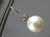 .20CT DIAMOND & AAA SOUTH SEA PEARL 18KT WHITE GOLD SOLITAIRE HANGING EARRINGS