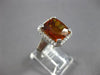 LARGE 7.46CT DIAMOND & AAA CITRINE 14K WHITE GOLD 3D SQUARE HALO ENGAGEMENT RING