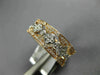 WIDE .85CT DIAMOND 18KT WHITE & ROSE GOLD 3D FLOWER STACKABLE ANNIVERSARY RING
