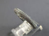 .48CT DIAMOND 14KT WHITE GOLD 3D CLASSIC MULTI ROW PAVE WEDDING ANNIVERSARY RING