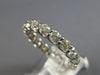 1.12CT DIAMOND 14KT WHITE GOLD 3D SHARED PRONG ETERNITY WEDDING ANNIVERSARY RING