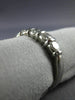 ESTATE 1.08CT DIAMOND PLATINUM CLASSIC 5 STONE CHANNEL ANNIVERSARY RING #19288