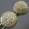 ESTATE LARGE 1.93CT DIAMOND 14KT YELLOW GOLD CLASSIC CLUSTER CIRCULAR CUFFLINKS