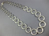 ESTATE 5.20CT DIAMOND 18K WHITE GOLD CIRCULAR SEMI ETERNITY LOVE TENNIS NECKLACE