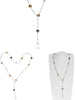 AAA WHITE GOLDEN SOUTH SEA TAHITIAN PEARL 18KT WHITE GOLD BY THE YARD NECKLACE