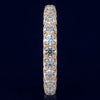 2.21CT DIAMOND 14KT ROSE GOLD 3D SHARED PRONG ETERNITY WEDDING ANNIVERSARY RING