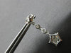 ESTATE 1.0CT DIAMOND 14KT WHITE GOLD CLASSIC STAR BY THE YARD HANGING EARRINGS