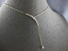 .49CT DIAMOND 14KT YELLOW GOLD GRADUATING JOURNEY SOLITAIRE LARIAT FUN NECKLACE