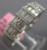 .66CT DIAMOND 18KT WHITE GOLD 3D ROUND & BAGUETTE 3 ROW CHANNEL ANNIVERSARY RING