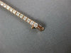 ESTATE 3.0CT DIAMOND 14KT ROSE GOLD 3D CLASSIC ROUND 4 PRONG TENNIS BRACELET