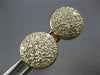 ESTATE LARGE 1.93CT DIAMOND 14KT YELLOW GOLD CLASSIC CLUSTER CIRCULAR CUFFLINKS