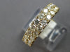 1.75CT DIAMOND 14KT YELLOW GOLD CLASSIC 2 ROW DIAGONAL WEDDING ANNIVERSARY RING