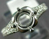 .45CT DIAMOND 14KT WHITE GOLD 3D 4 PRONG ROUND SEMI MOUNT ENGAGEMENT RING #17075