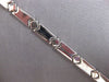 ESTATE 14KT WHITE GOLD 3D CLASSIC GEOMETRICAL ITALIAN HANDCRAFTED LOVE BRACELET