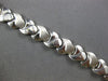 ESTATE WIDE 14KT WHITE GOLD CLASSIC MATTE & SHINY LOVE KNOT DESIGN FUN BRACELET