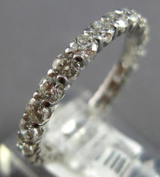 1.70CT DIAMOND 14KT WHITE GOLD 3D ETERNITY SHARED PRONG WEDDING ANNIVERSARY RING