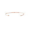 ESTATE 14KT ROSE GOLD 3D DOUBLE CIRCLE FLEXIBLE FUN BANGLE BRACELET