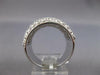 EXTRA LARGE 3.48CT DIAMOND 14KT WHITE GOLD PAVE SEMI ETERNITY ANNIVERSARY RING