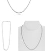 ESTATE 4.0CT DIAMOND 14K WHITE GOLD 3D ROUND GRADUATING ETERNITY TENNIS NECKLACE