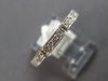 .32CT DIAMOND 14KT WHITE GOLD ROUND & BAGUETTE FILIGREE WEDDING ANNIVERSARY RING