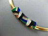 ASCH GROSSBARDT .16CT DIAMOND & AAA MULTI GEM 14KT TWO TONE GOLD NECKLACE #25979