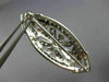 ANTIQUE LARGE 1.60CT DIAMOND 14K WHITE GOLD FLORAL FILIGREE PIN BROOCH 18241