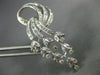 ANTIQUE DECO 1.30CT EURO MINE DIAMOND FLOWER FILIGREE 14K GOLD PIN PENDANT 21522