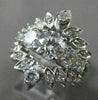 ANTIQUE LARGE 1.6CT OLD MINE DIAMOND 14K WHITE GOLD ENGAGEMENT INSERT RING 22658