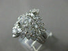 ANTIQUE LARGE 1.6CT OLD MINE DIAMOND 14K WHITE GOLD ENGAGEMENT INSERT RING 22658