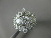 ANTIQUE LARGE 1.6CT OLD MINE DIAMOND 14K WHITE GOLD ENGAGEMENT INSERT RING 22658