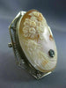 ESTATE LARGE .03CT OLD MINE DIAMOND 14K WHITE GOLD 3D LADY CAMEO BROOCH PENDANT