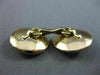 ESTATE LARGE MOTHER OF PEARL 14KT 2 TONE GOLD 3D MENS CUFFLINK & SHIRT STUD SET