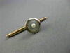 ESTATE LARGE MOTHER OF PEARL 14KT 2 TONE GOLD 3D MENS CUFFLINK & SHIRT STUD SET