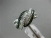 WIDE 1CT WHITE & BLACK DIAMOND 14KT WHITE GOLD MULTI ROW INFINITY LOVE KNOT RING