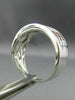 ESTATE WIDE .67CT DIAMOND 14KT WHITE GOLD 3 ROW CLASSIC CHANNEL ANNIVERSARY RING