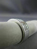 ESTATE WIDE .67CT DIAMOND 14KT WHITE GOLD 3 ROW CLASSIC CHANNEL ANNIVERSARY RING