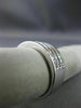 ESTATE WIDE .67CT DIAMOND 14KT WHITE GOLD 3 ROW CLASSIC CHANNEL ANNIVERSARY RING