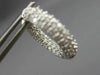 ESTATE WIDE 1.8CT DIAMOND 14K WHITE GOLD DOUBLE SIDED HUGGIE HOOP EARRINGS 18606