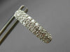 ESTATE WIDE 1.8CT DIAMOND 14K WHITE GOLD DOUBLE SIDED HUGGIE HOOP EARRINGS 18606
