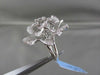 ANTIQUE MASSIVE FILIGREE 18KT WHITE FLOWER 4.67CT DIAMOND RING ONE OF A KIND!!!