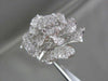 ANTIQUE MASSIVE FILIGREE 18KT WHITE FLOWER 4.67CT DIAMOND RING ONE OF A KIND!!!