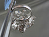 ANTIQUE MASSIVE FILIGREE 18KT WHITE FLOWER 4.67CT DIAMOND RING ONE OF A KIND!!!